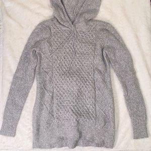Hooded Popcorn Sweater